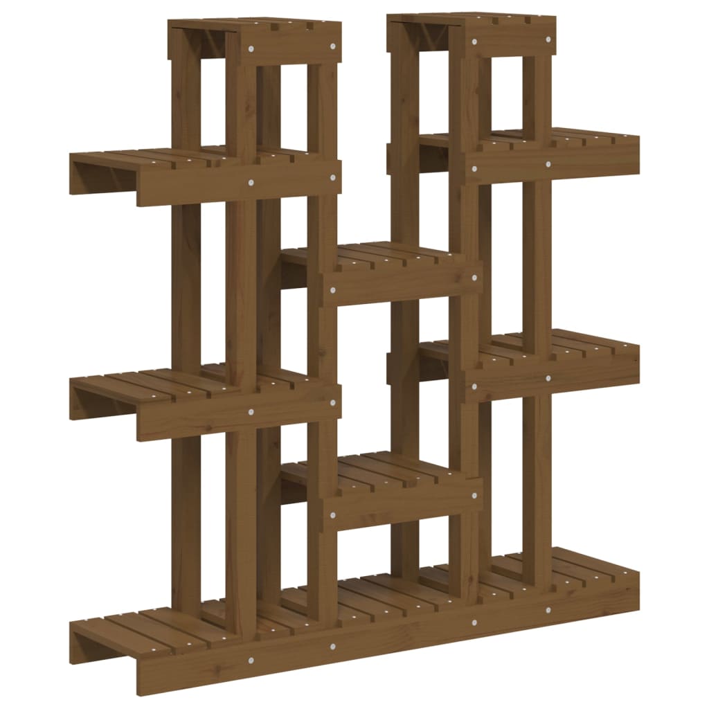 Vidaxl plantenstandaard 104,5x25x109,5 cm groenhout honingbruin
