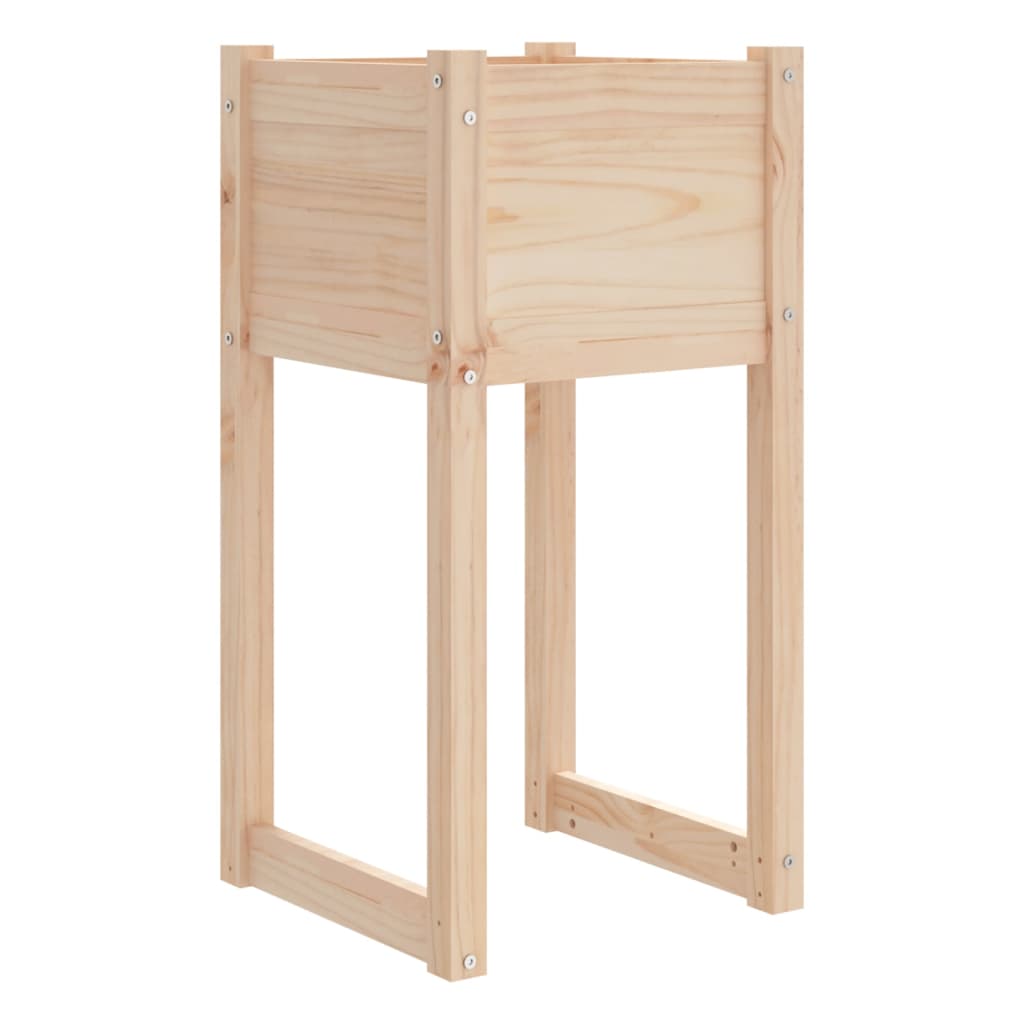 Vidaxl plantenbak 40x40x81 cm massief groenhout