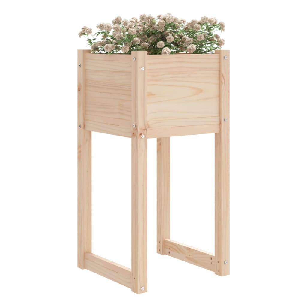 Vidaxl plantenbak 40x40x81 cm massief groenhout