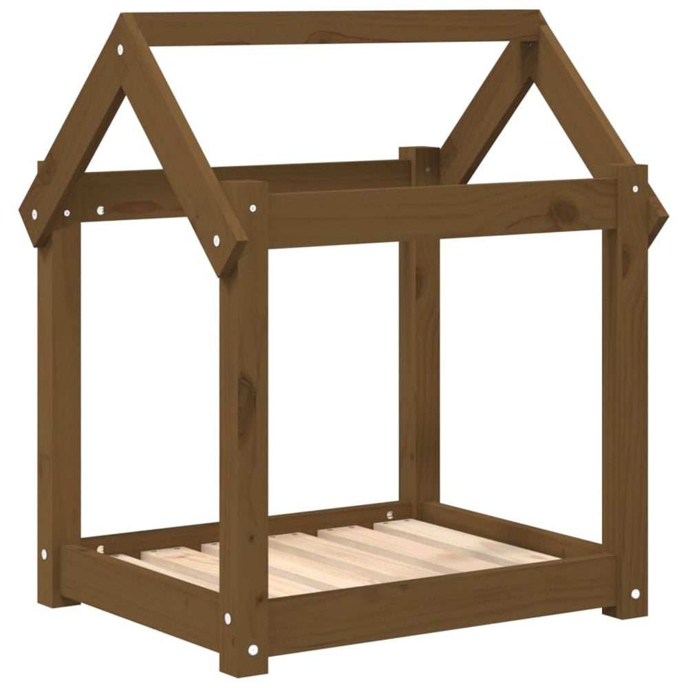 VidaXL Hondenmand 61x50x70 cm massief groenenhout honingbruin