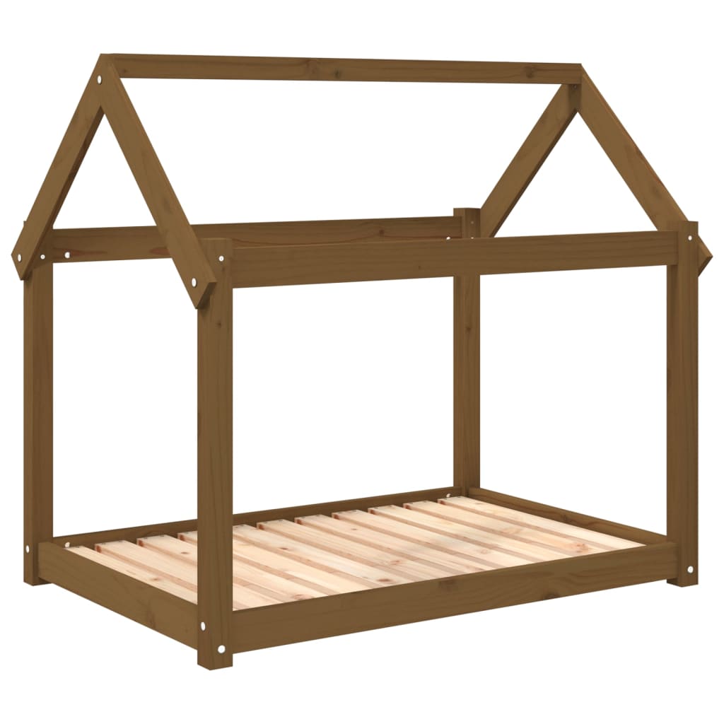 VidaXL Hondenmand 101x70x90 cm massief groenhout honingbruin