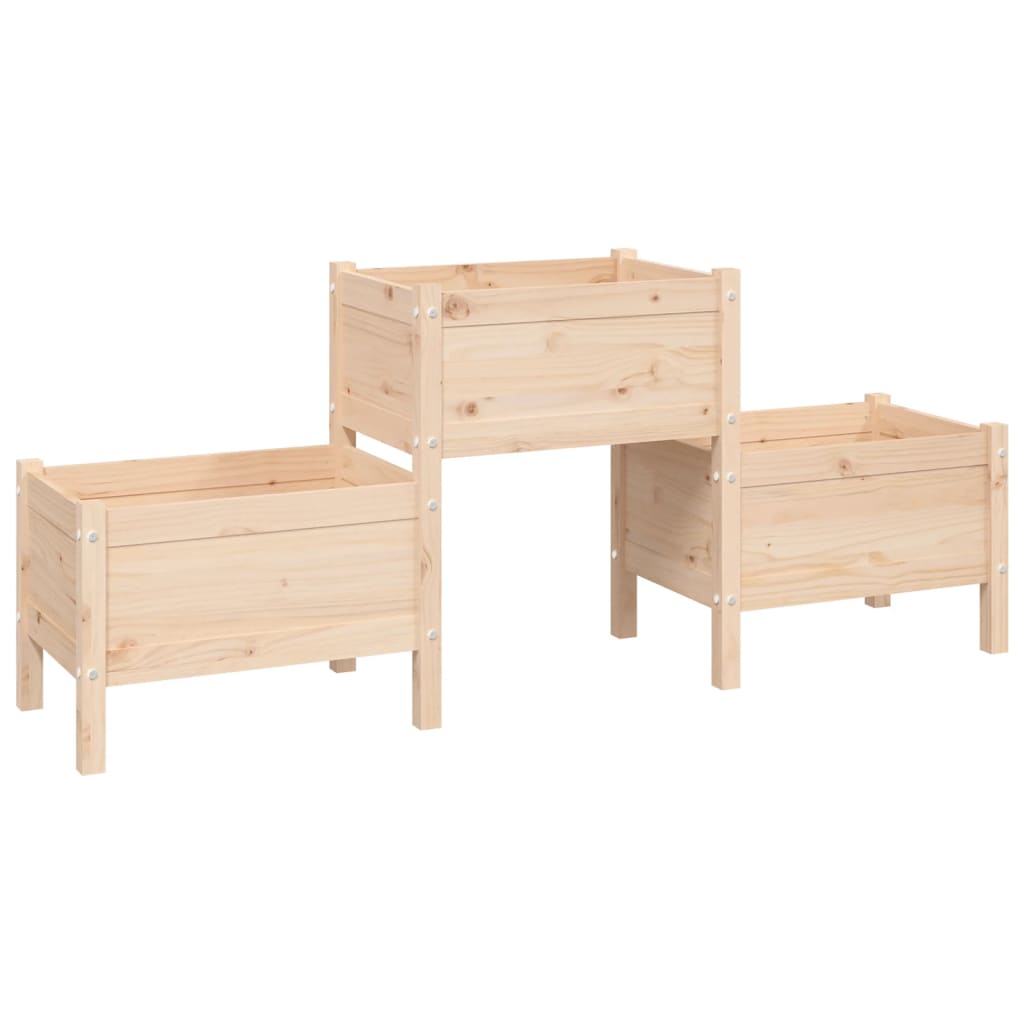 VidaXL Plantenbak 178,5x44x75 cm massief groenhout