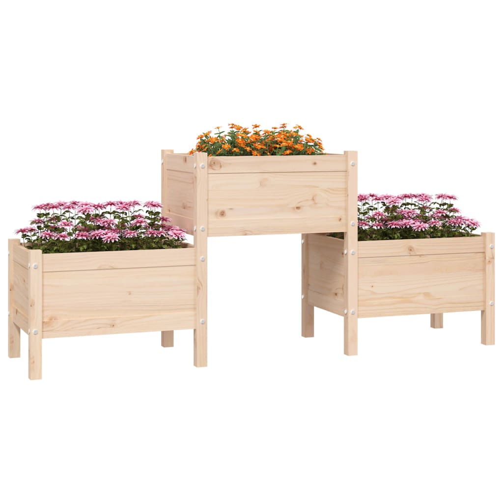 VidaXL Plantenbak 178,5x44x75 cm massief groenhout