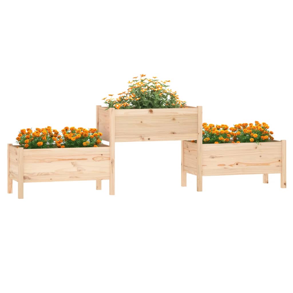 VidaXL Plantenbak 245,5x44x75 cm massief groenhout
