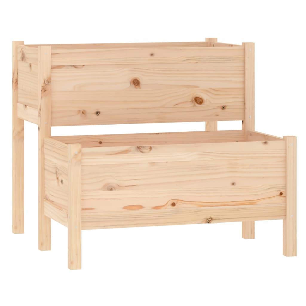 VidaXL Plantenbak 84,5x84x75 cm massief groenhout