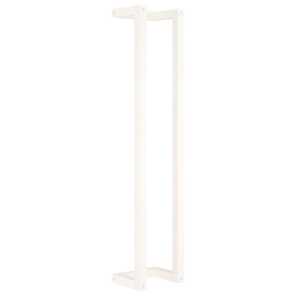 Vidaxl handdoekenrek 23x18x110 cm massief groenhout wit