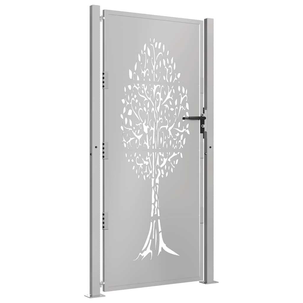 Vidaxl poort 105x205 cm cortenstaal giek ontwerp