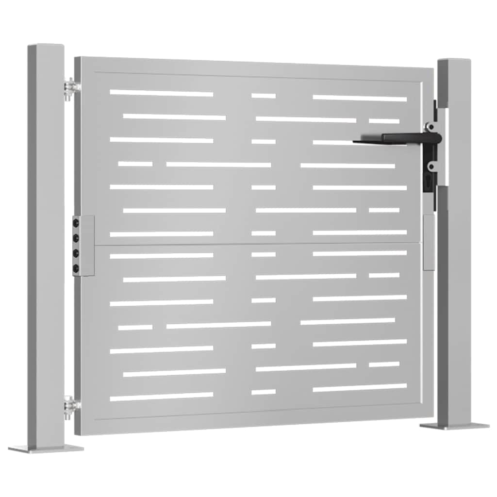 Vidaxl poort vierkant 100x100 cm cortenstaal