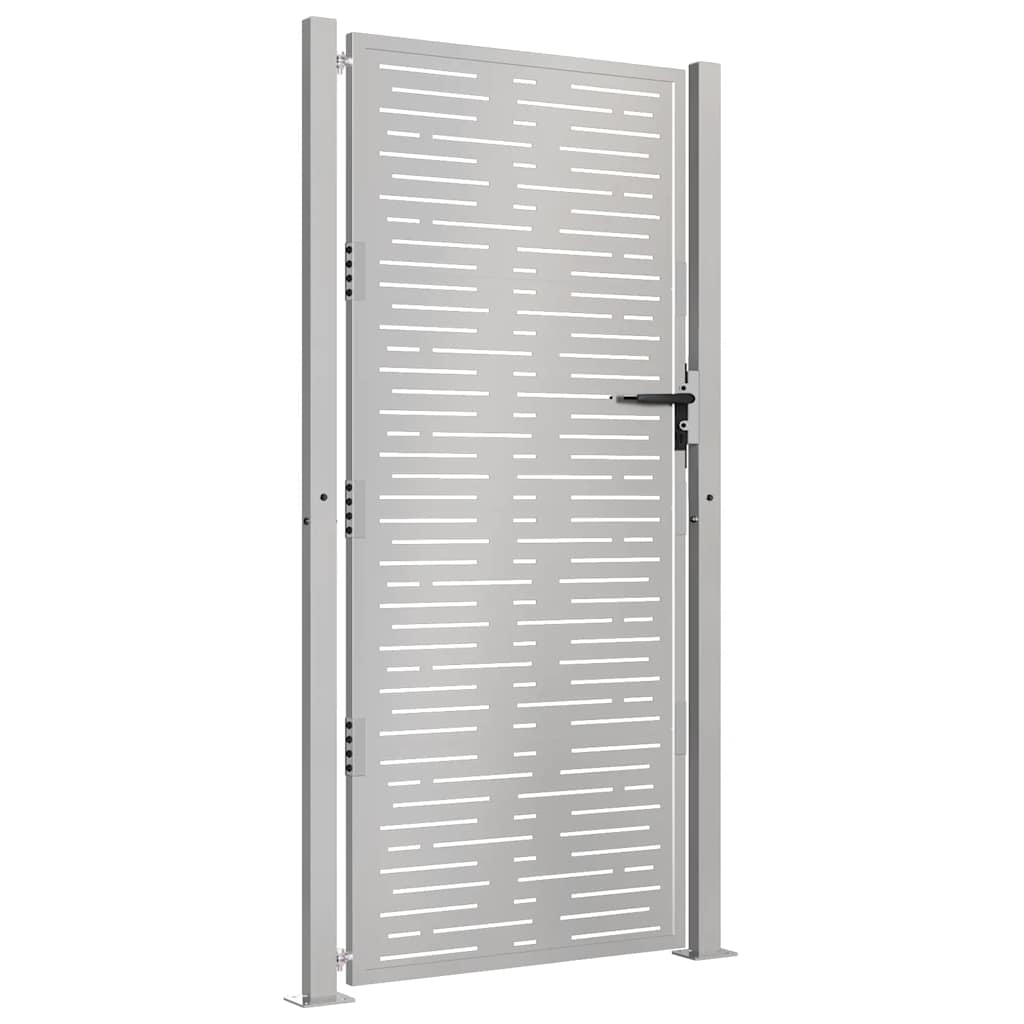 Vidaxl poort 100x200 cm vierkant cortenstaal