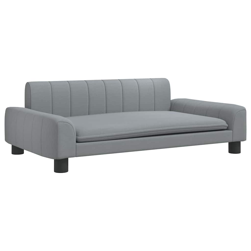 Vidaxl hondenmand 90x53x30 cm stof lichtgrijs