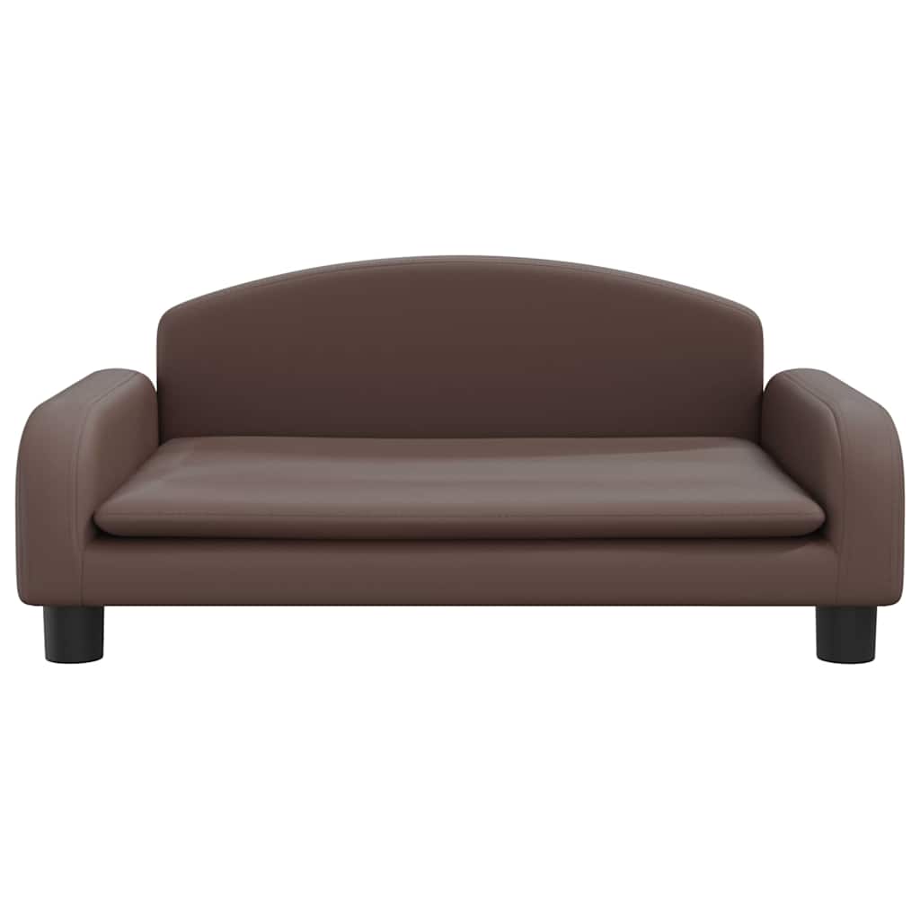 Vidaxl hondenmand 70x45x30 cm kunstleer bruin