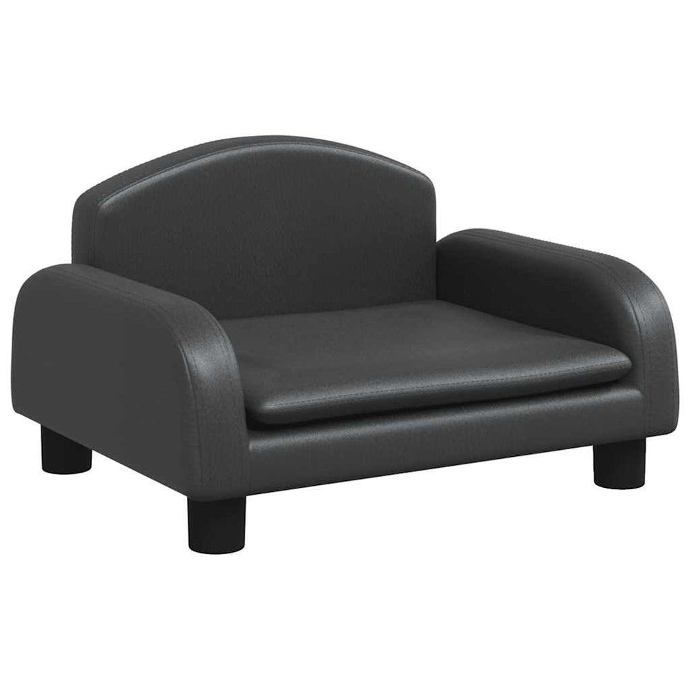 Vidaxl hondenmand 50x40x30 cm kunstleer zwart