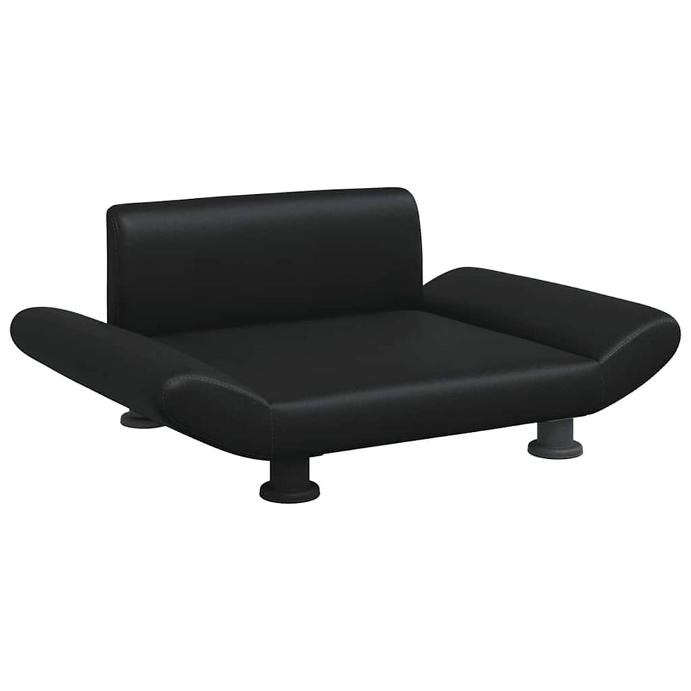 Vidaxl hondenmand 70x45x28 cm kunstleer zwart