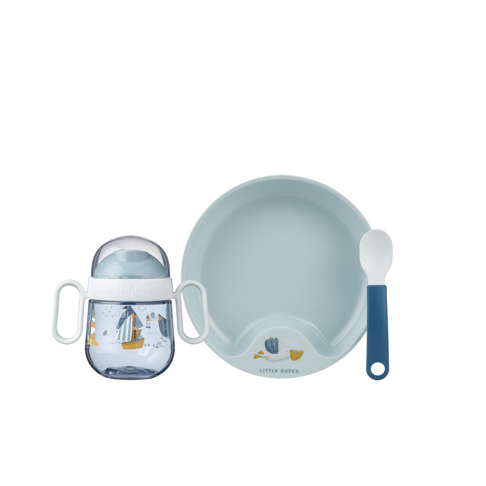 Mepal mio babyservies set little dutch - 3-delig - kraamcadeau - kinderservies - sailors bay