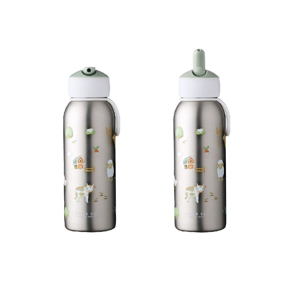 Mepal little dutch farm isoleerfles flip 350ml