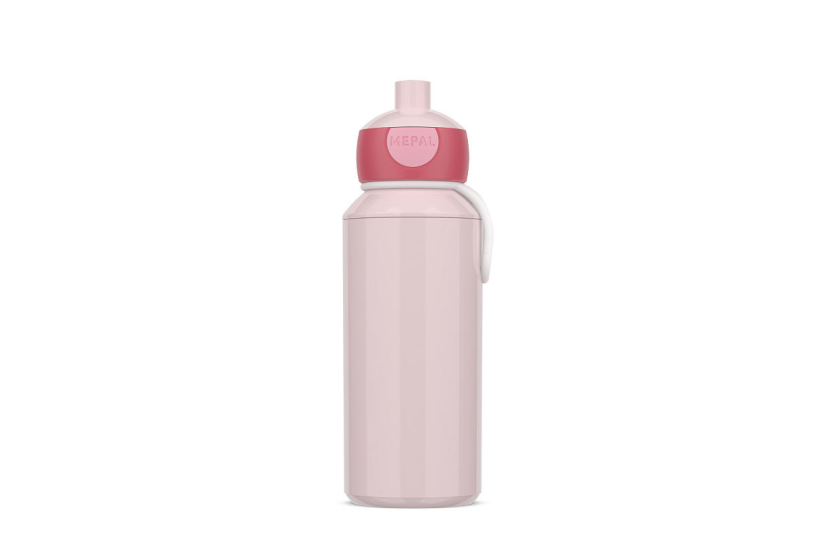 Mepal pop-up drinkfles campus - 400 ml - sluit goed af - drinkbeker voor kinderen - cool pink