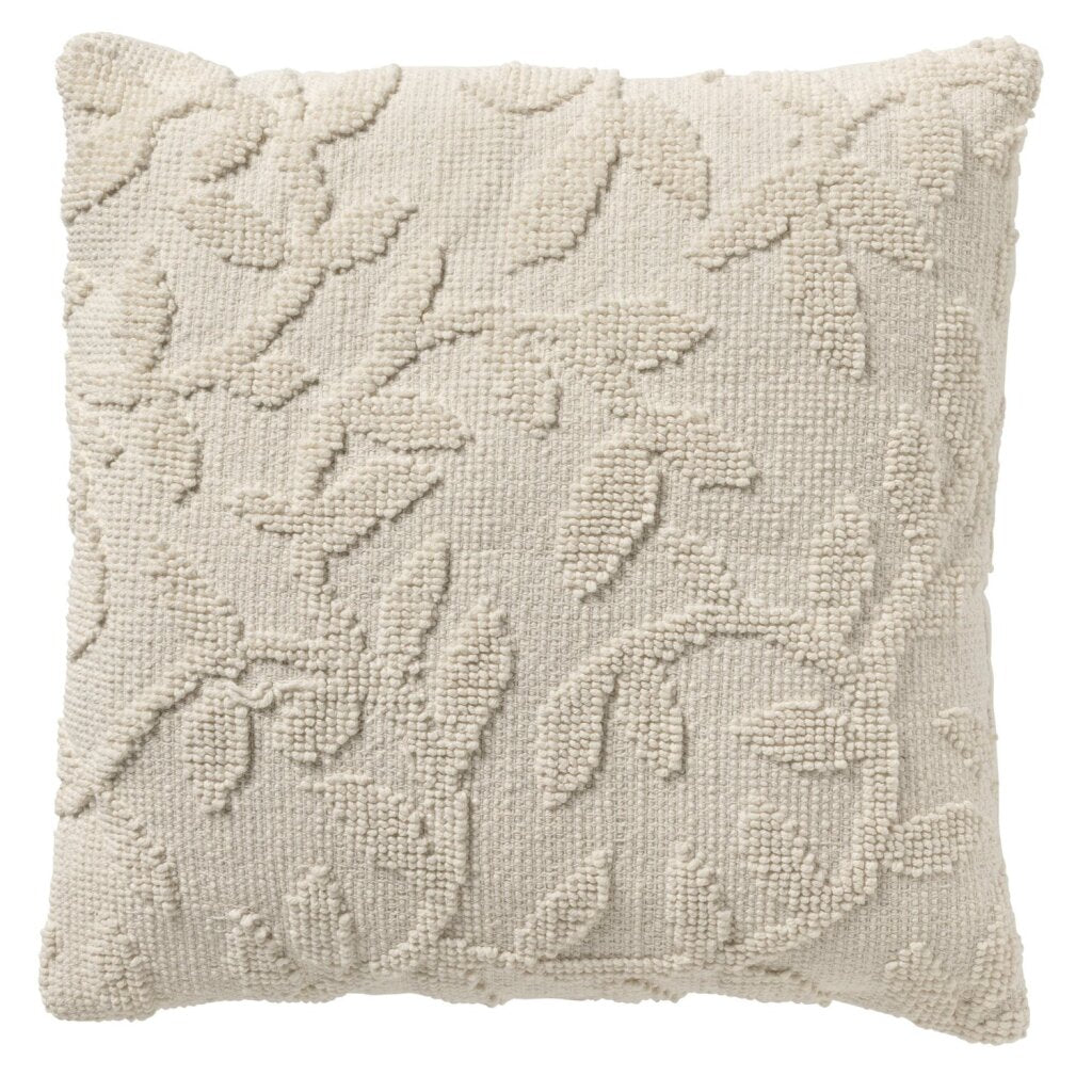 Hollands decor hoja sierkussen 45 x 45 cm sneeuwwit