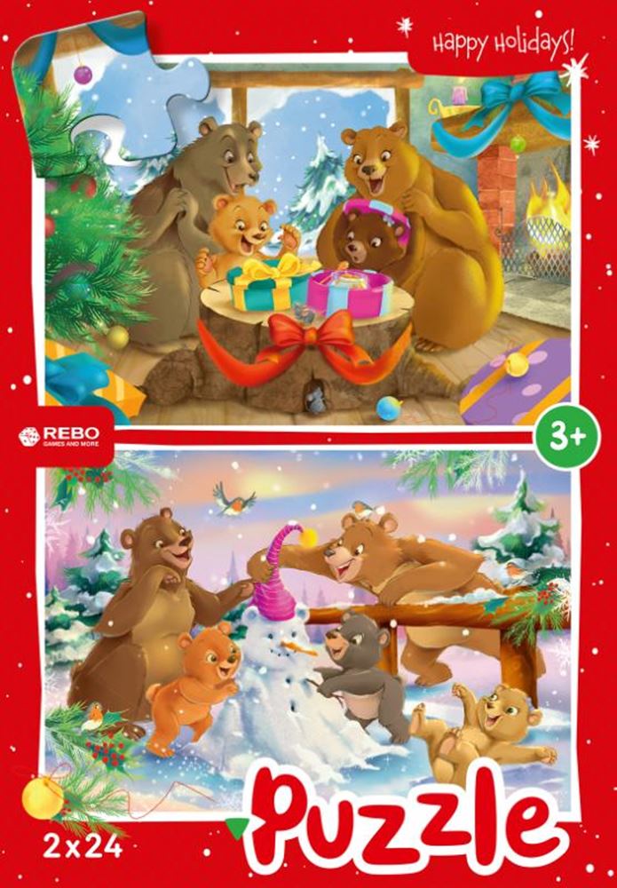 puzzle Ours de Noël junior 24 24 pièces