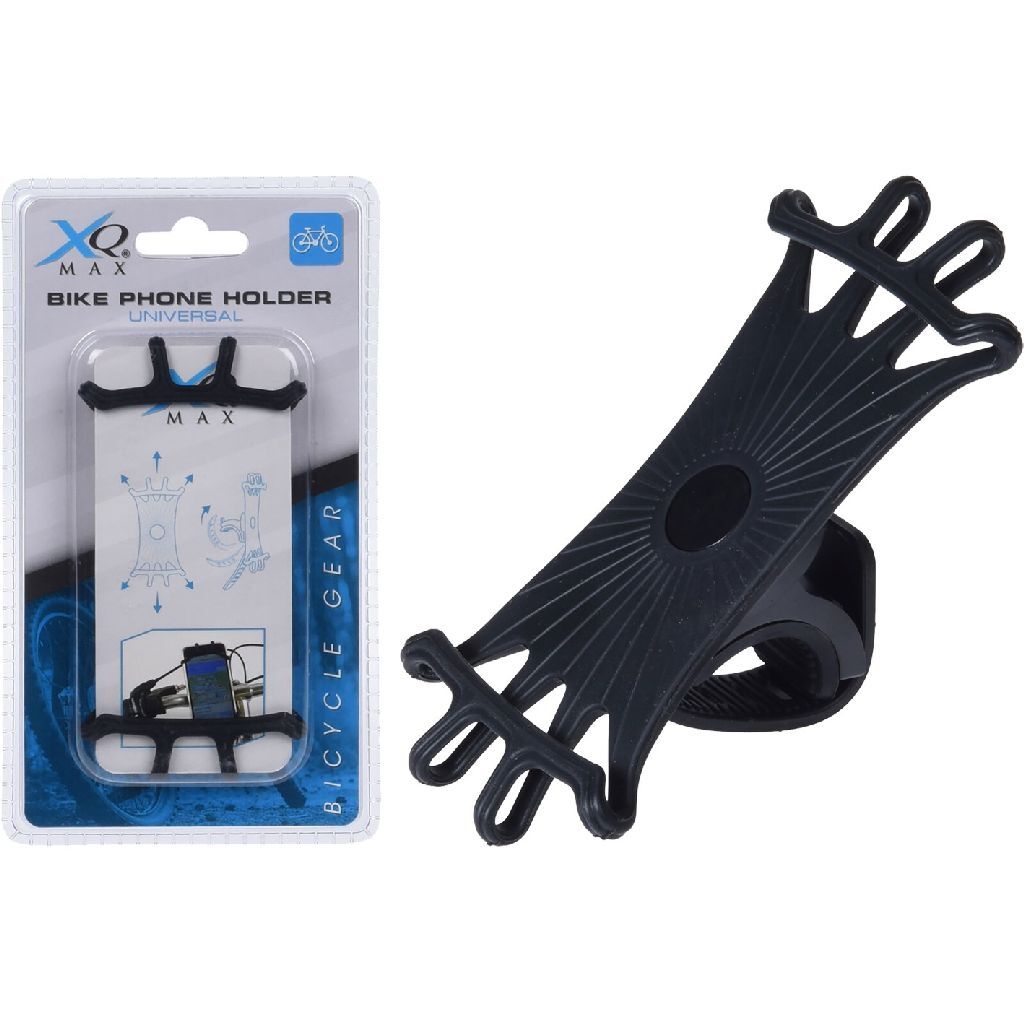 Xq max fiets telefoonhouder zwart