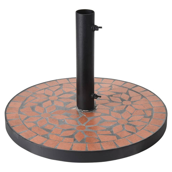 Progarden parasolvoet met terra-design mosaic zwart en oranje