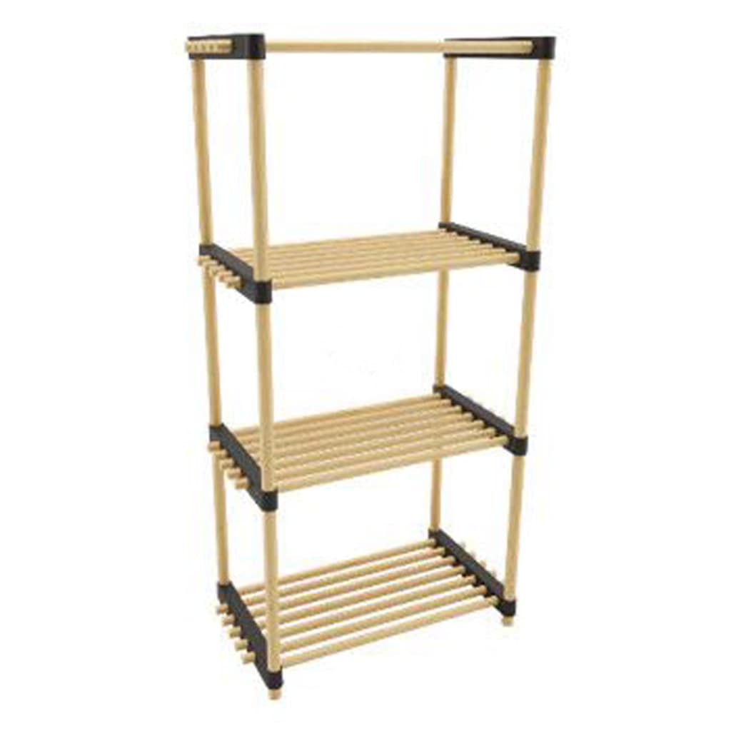 Opbergoplossingen schoenenrek met 4 planken 49x28x92,5 cm hout
