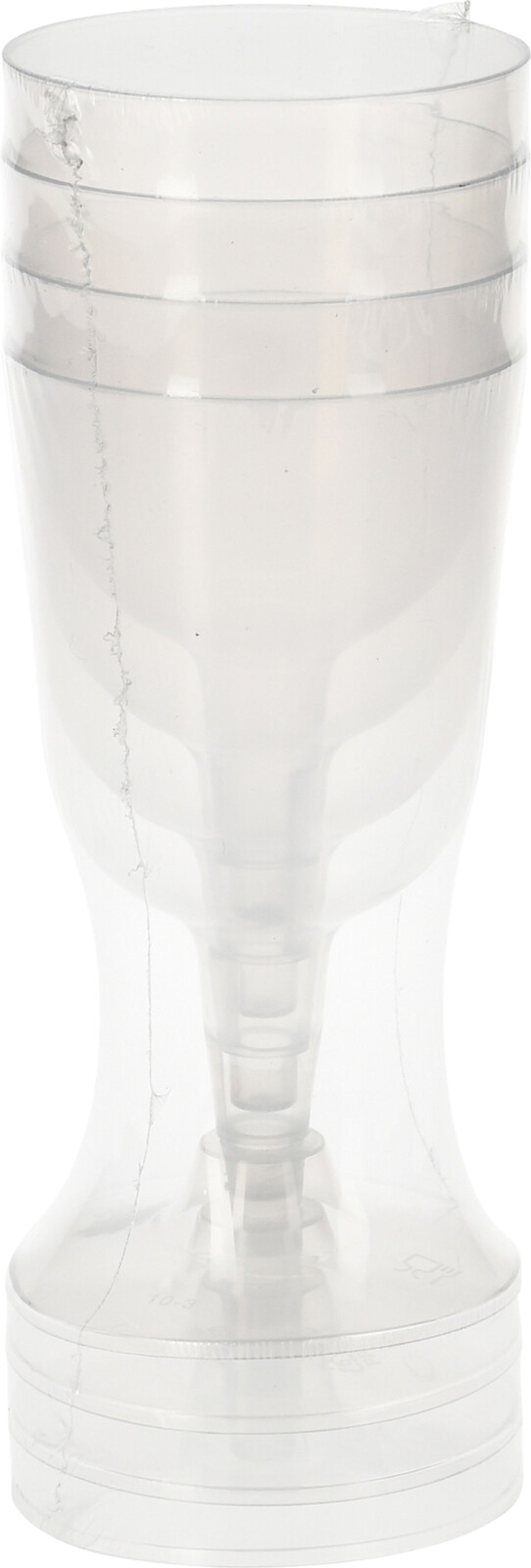 Re-usable transparant wijnglas pp 160ml set 4 stuks