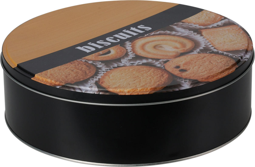 Excellent houseware voorraadblik koekjes rond 220x65mm