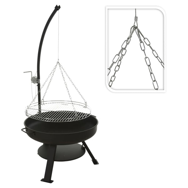Progarden vuurschaal met barbecuerooster vaggan 60 cm