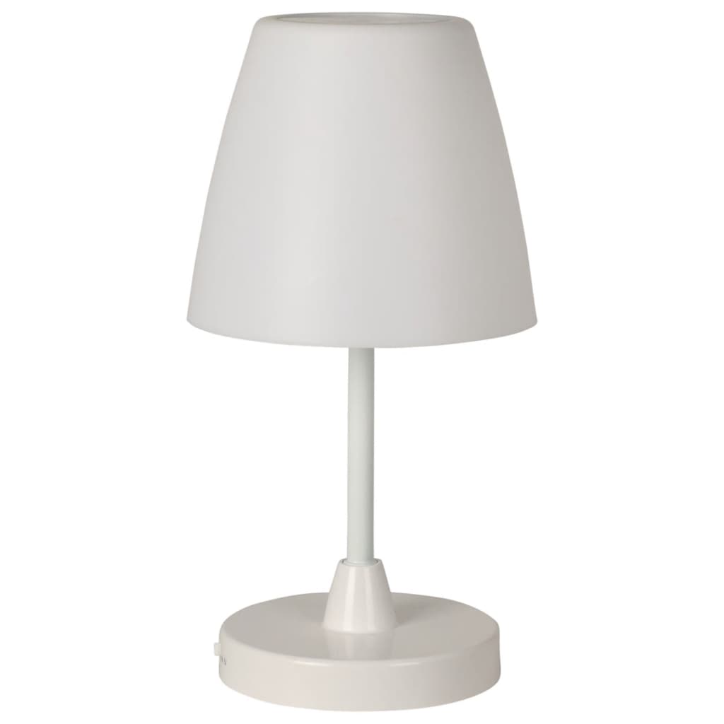 H s collectie tafellamp led oplaadbaar 13x30 cm wit