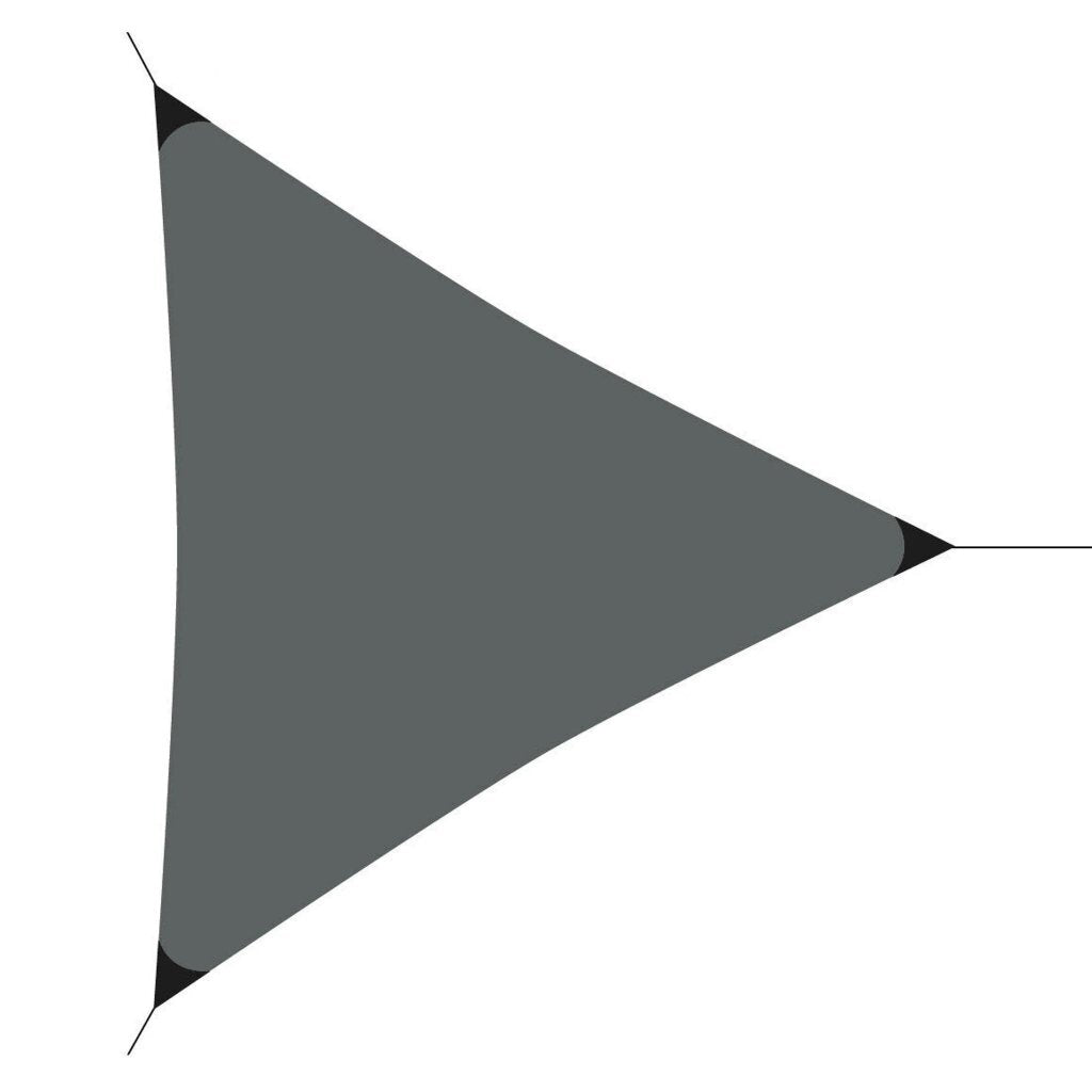 Overige merken schaduwdoek 360x360x360 cm grijs