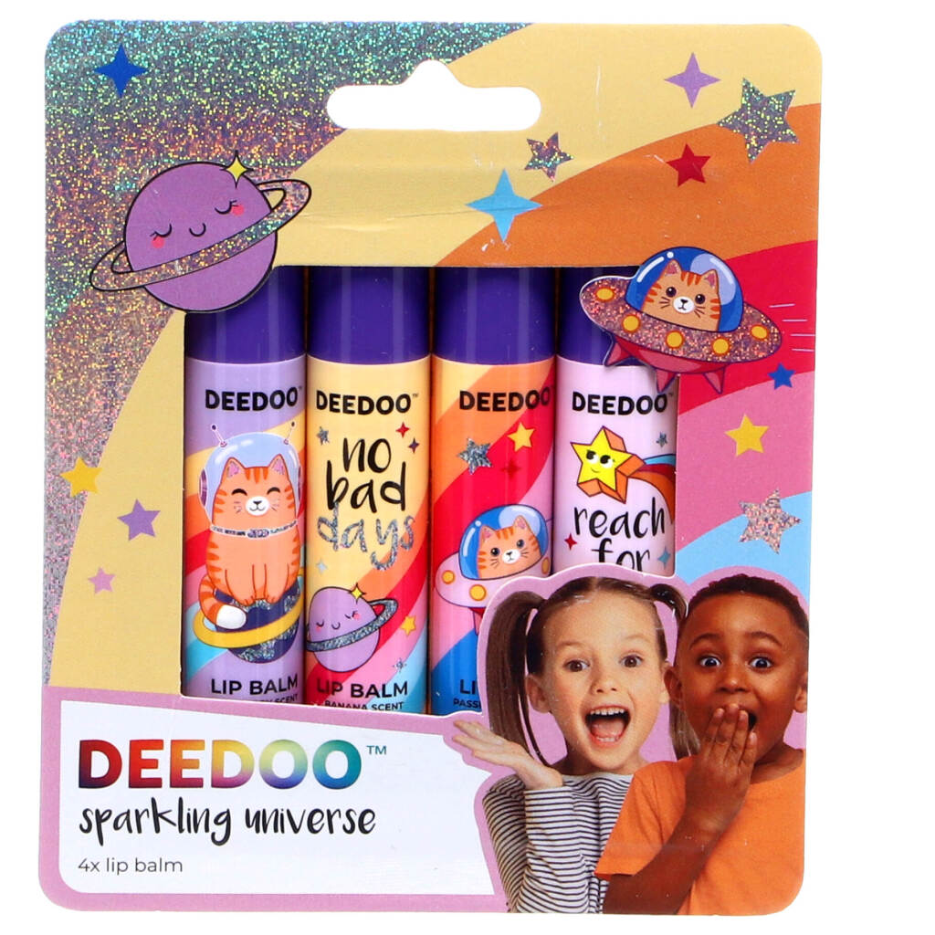 Deedoo kids lippenbalsem sprankelend universum met geur