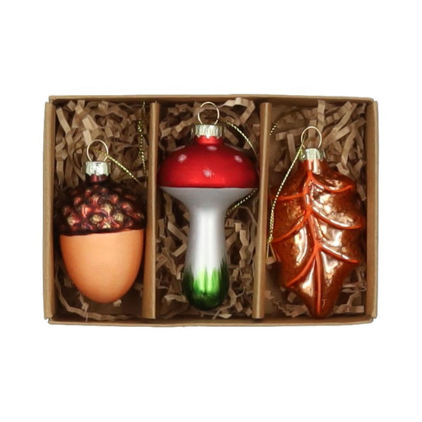 Hbx natural living kersthanger glas 3-delig