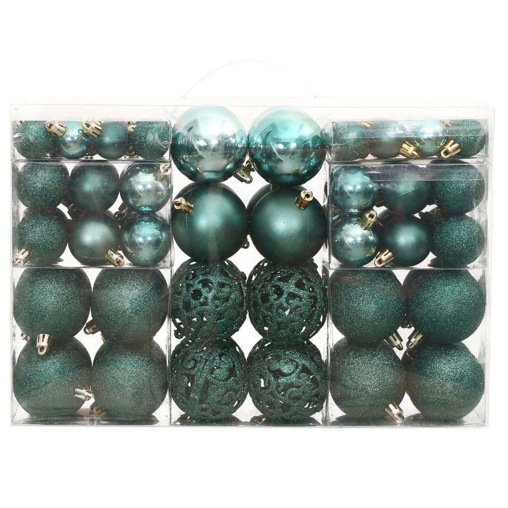 VidaXL Kerstballen 100 st 3 4 6 cm groen