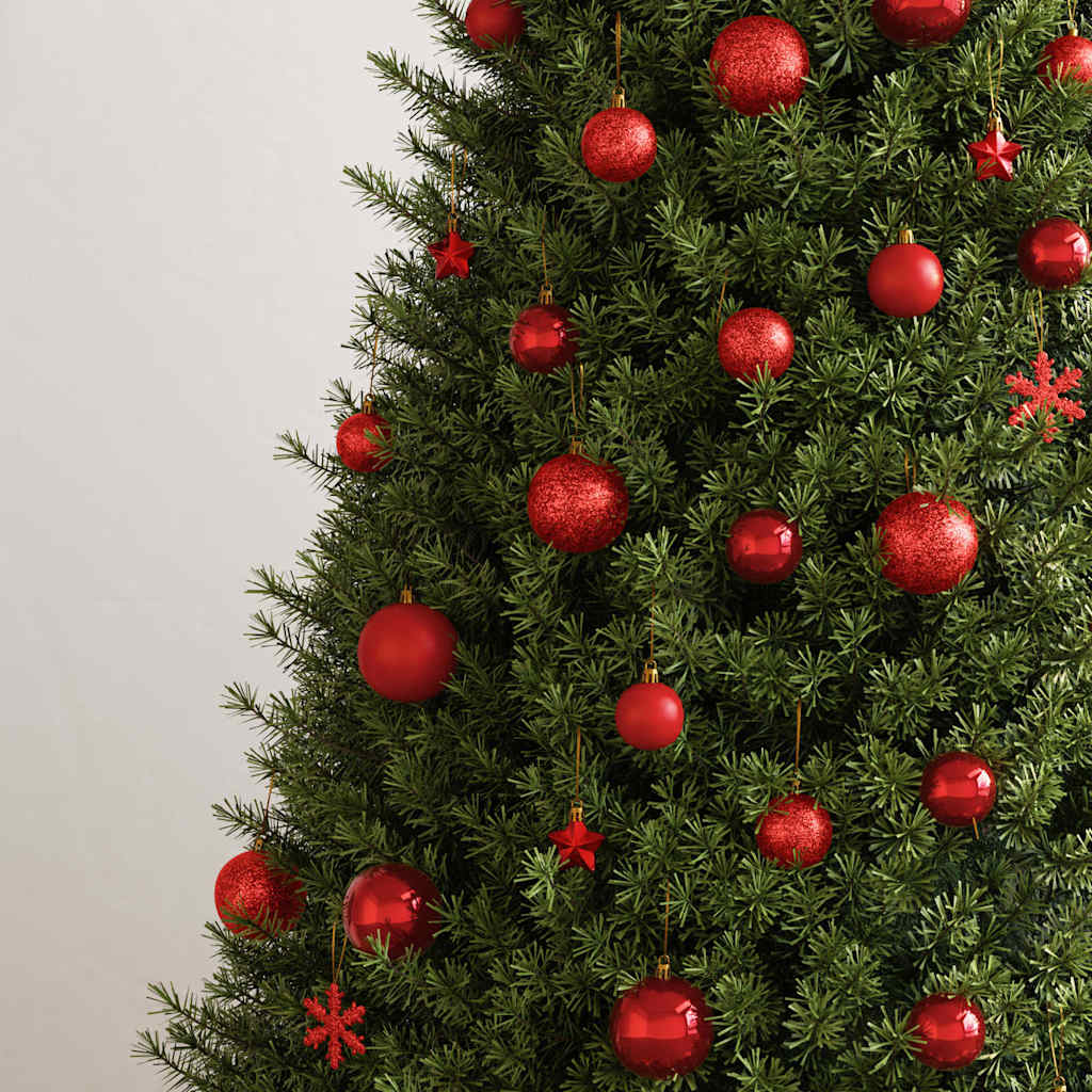 VidaXL 111-delige Kerstballenset piepschuim rood