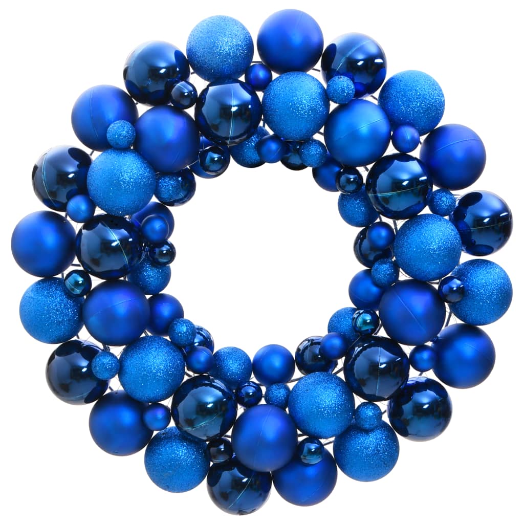 Vidaxl kerstkrans 45 cm piepschuim blauw