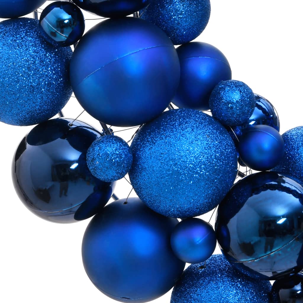 Vidaxl kerstkrans 45 cm piepschuim blauw