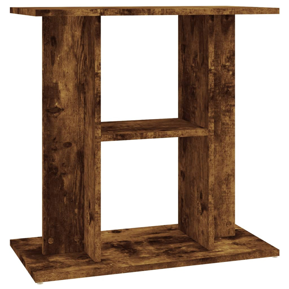 Vidaxl aquariumstandaard gerookt eikenhout 60x30x60 cm bewerkt hout