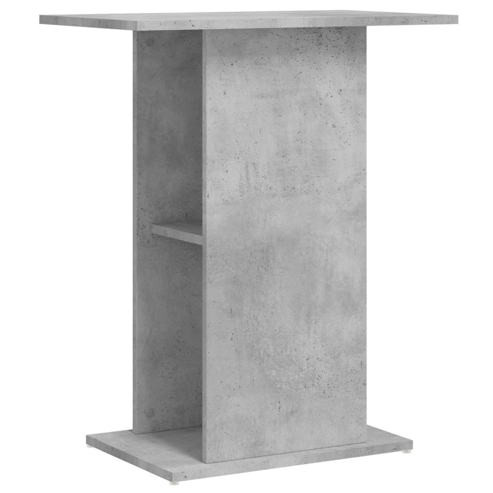 Vidaxl aquariumstandaard betongrijs 60,5x36x72,5 cm bewerkt hout