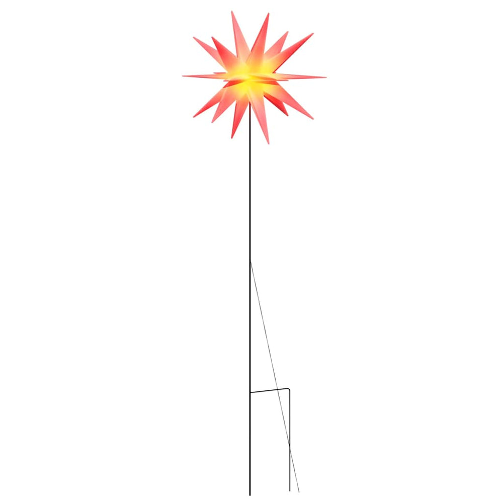 Vidaxl kerstlamp met grondpin en led inklapbaar 57 cm rood