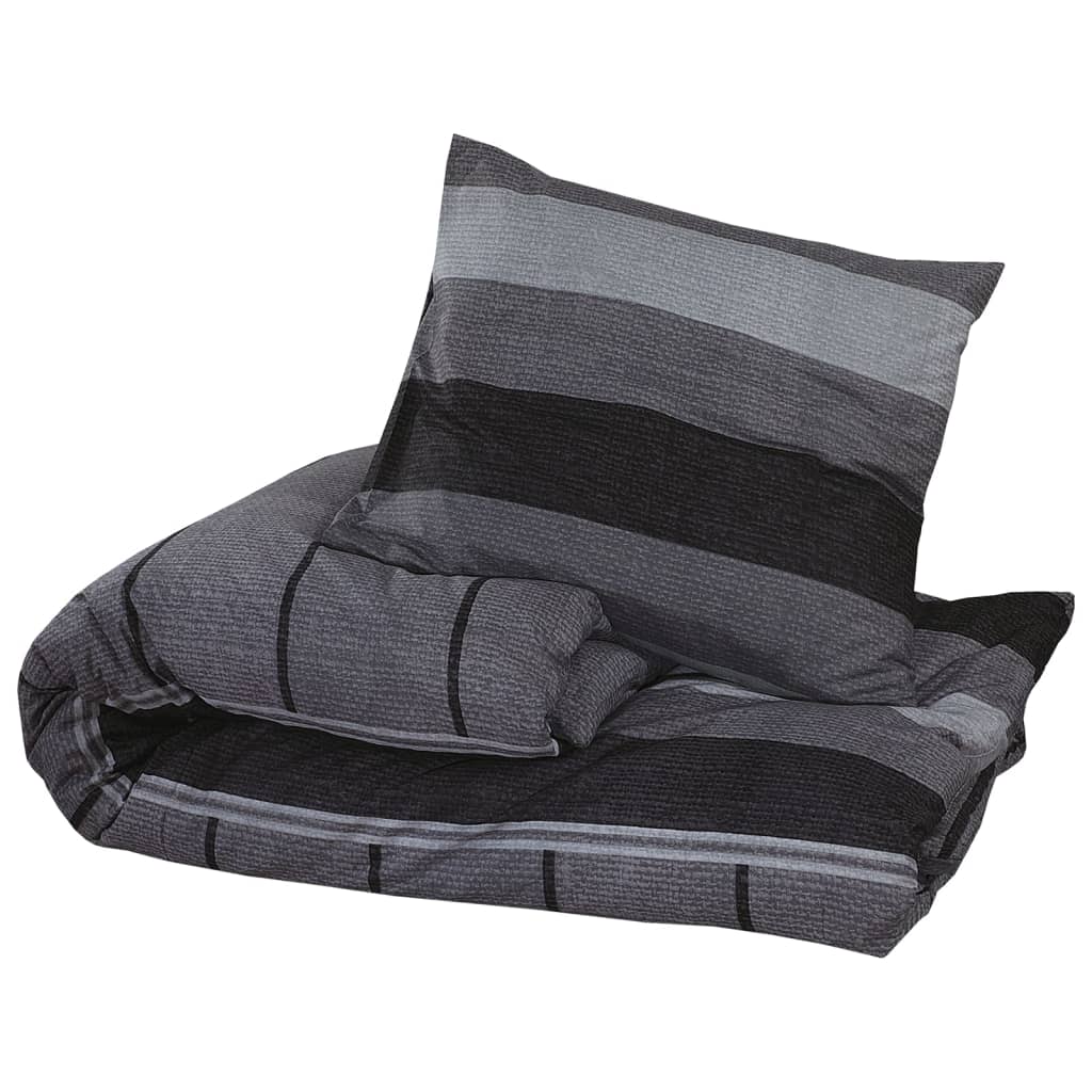 VidaXL Bureaubedovertrekset 200x220 cm katoen donkergrijs