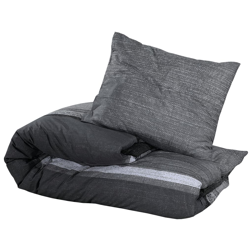 VidaXL Bureaubedovertrekset 155x220 cm katoen donkergrijs