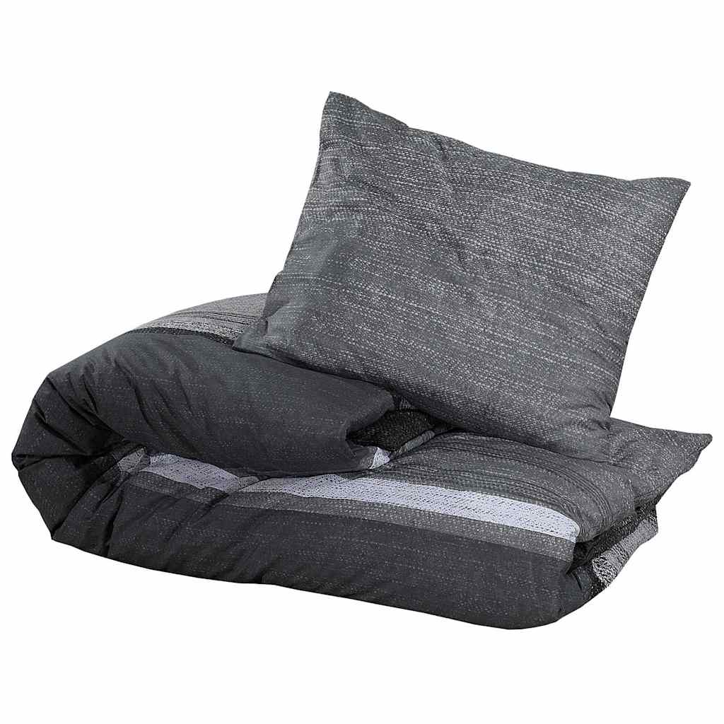 VidaXL Bureaubedovertrekset 200x220 cm katoen donkergrijs