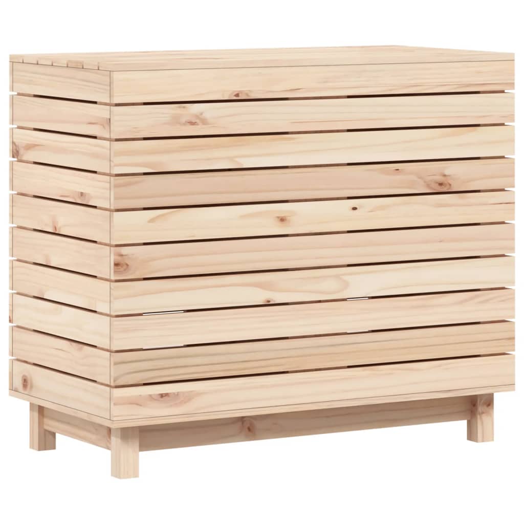 Vidaxl wasmand 88,5x44x76 cm massief groenhout
