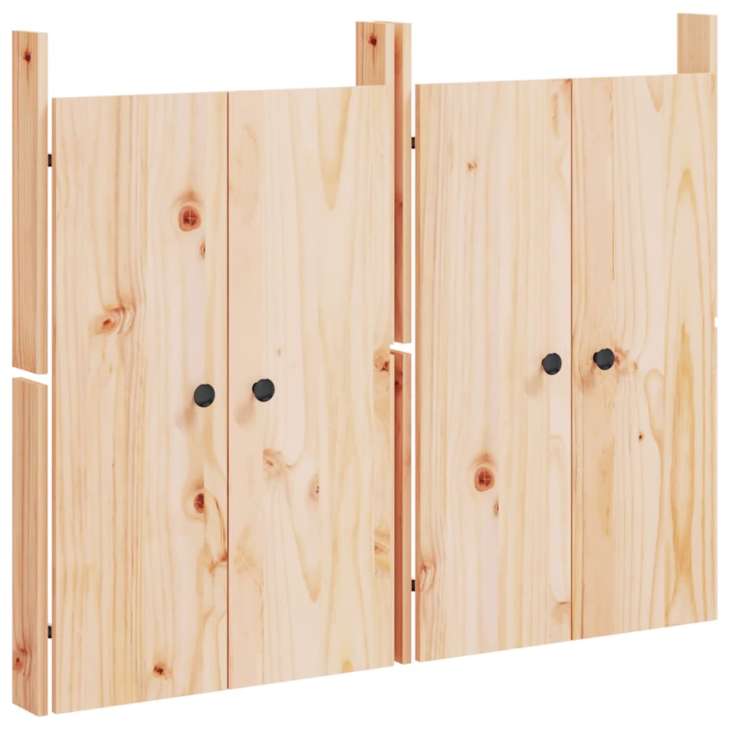 Vidaxl kastdeurtjes voor buitenkeuken 2 st 50x9x82 cm groenenhout