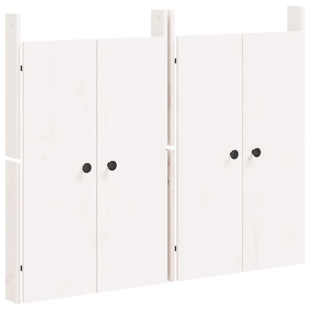 Vidaxl kastdeurtjes voor buitenkeuken 2 st 50x9x82 cm groenhout wit
