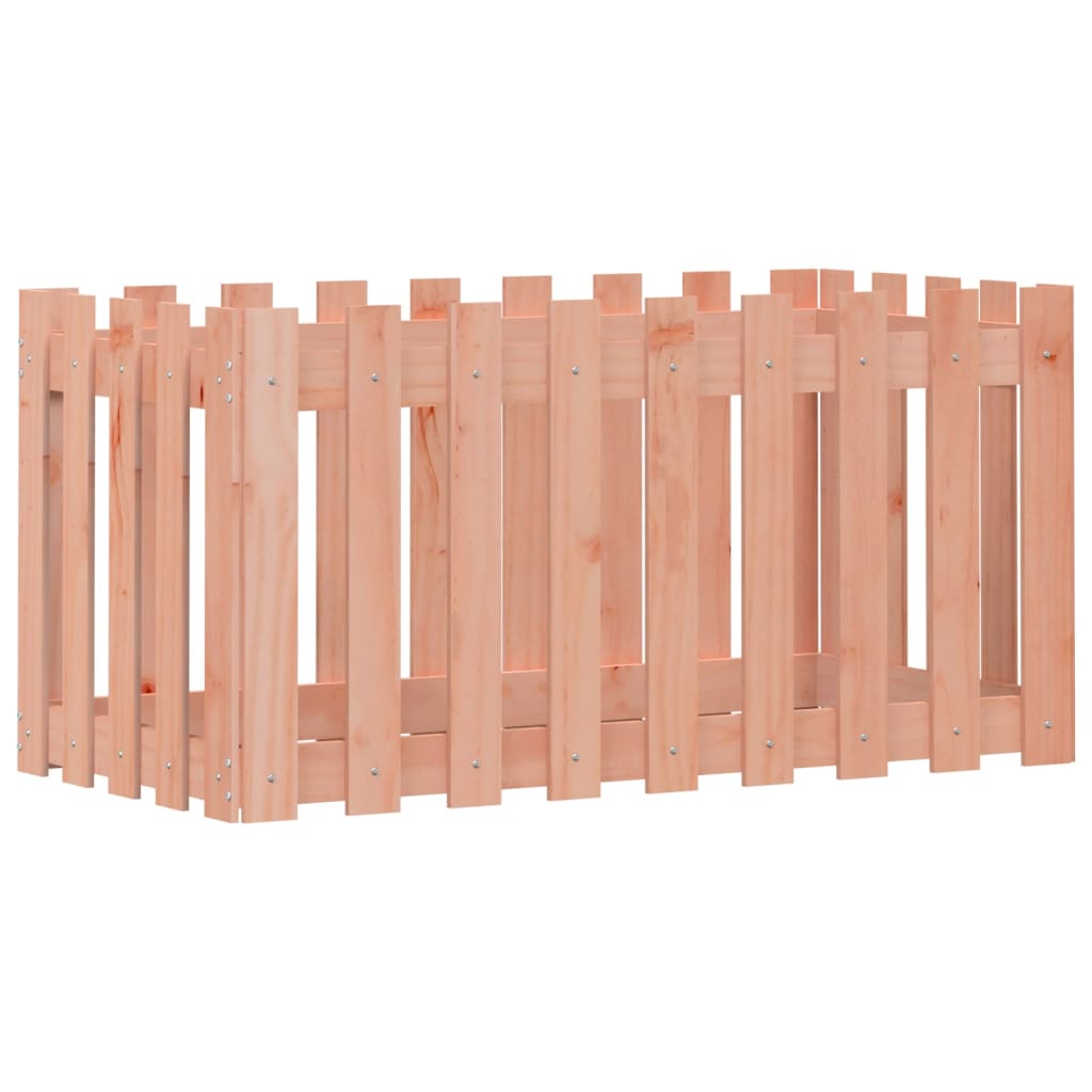 Vidaxl plantenbak klonk hekontwerp 100x50x50 cm massief douglashout