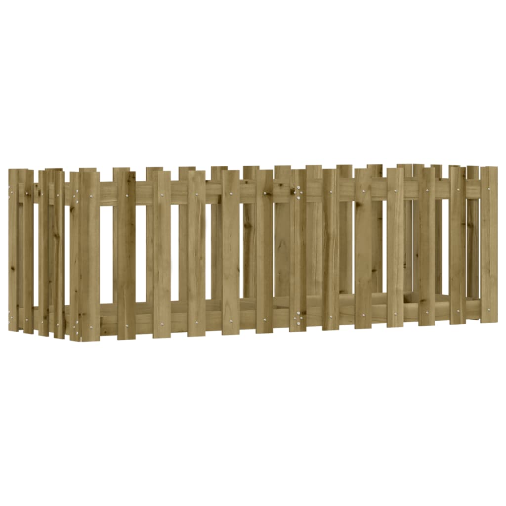 Vidaxl plantenbak verlicht hekontwerp 150x50x50 cm geïmpregneerd hout