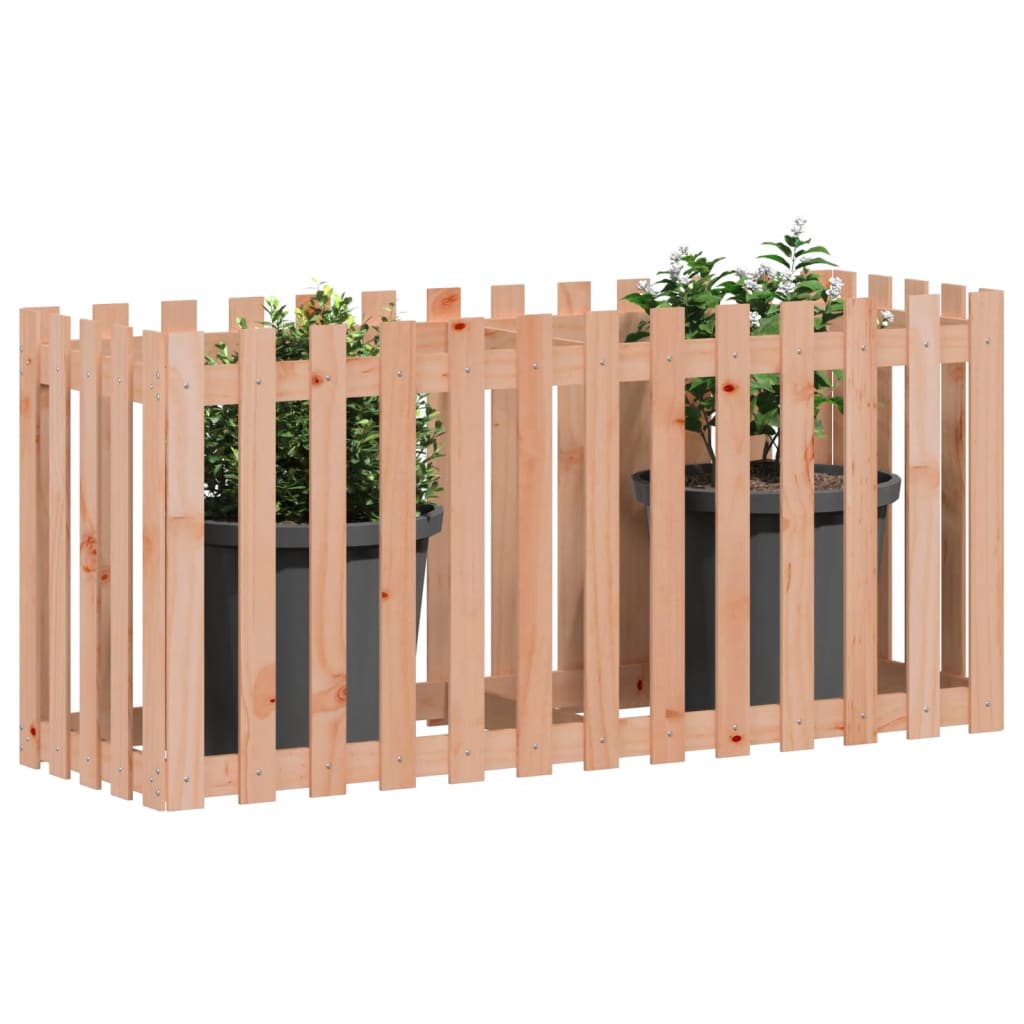 Vidaxl plantenbak verlicht hekontwerp 150x50x70 cm massief douglashout