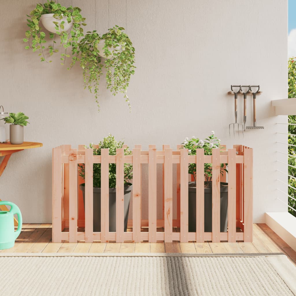 Vidaxl plantenbak verlicht hekontwerp 150x50x70 cm massief douglashout