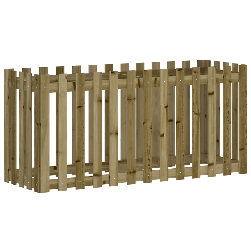 Vidaxl plantenbak verlicht hekontwerp 150x50x70 cm geïmpregneerd hout